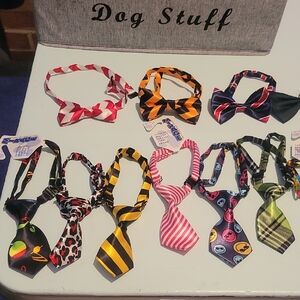 Adjustable Dog Or Cat Bow Tie and Neckties (Choose 2)